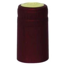 Burgundy PVC Shrink Capsules - 62 Ct.