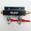 CO2 Distributor 2-Way W/ 1/4" MFL Shutoffs Lead-Free -Northern Brewer Shop k276 co2 distributor 2 way
