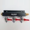 CO2 Distributor 3-Way W/ 1/4" MFL Shutoffs Lead-Free -Northern Brewer Shop k277 co2 distributor 3 way